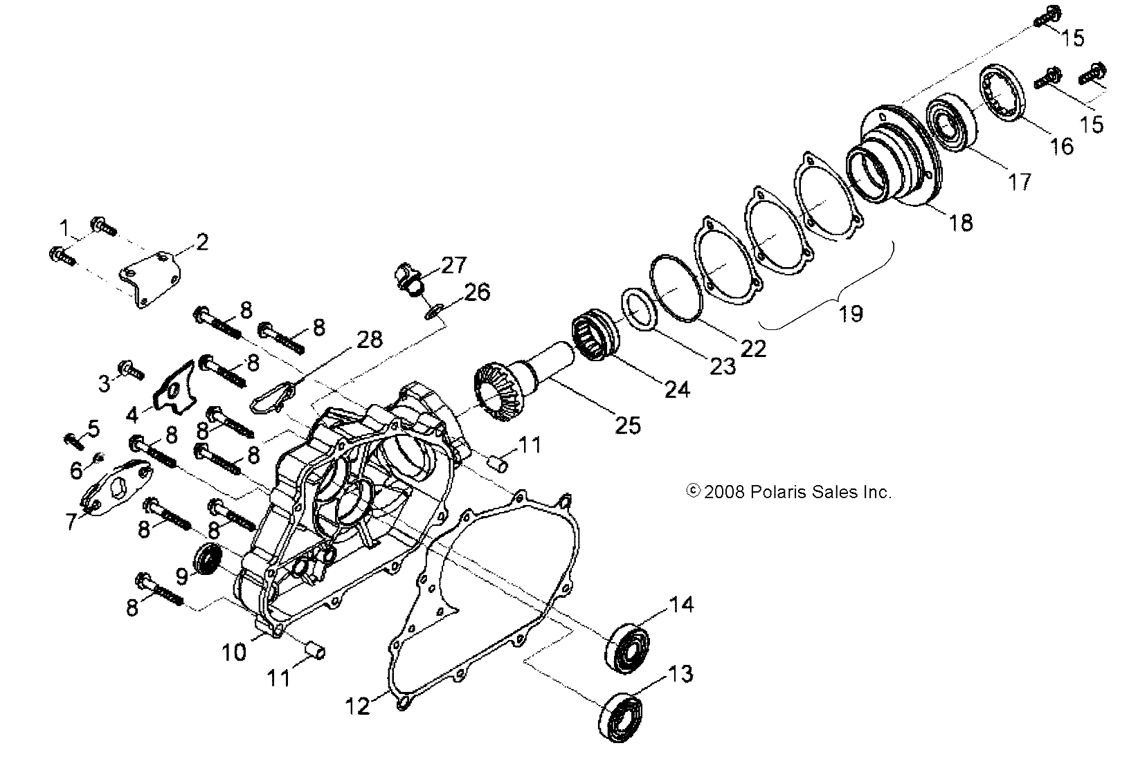2026 PHOENIX 200 R01 - A26YPA20A4 β DRIVE TRAIN, REAR DRIVE ASSEMBLY - A26YPA20A4 (49ATVDRIVERR09PHX) diagram