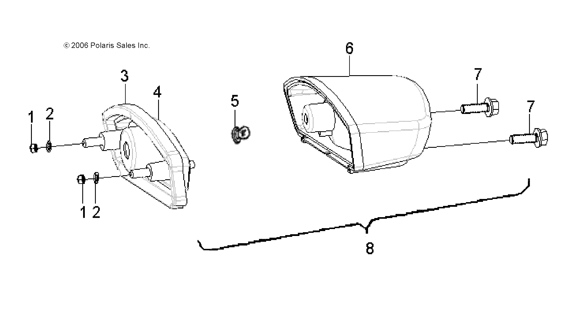 2026 SPORTSMAN 110 R01 - A26YFA11B5 β ELECTRICAL, TAILLIGHT - A26YFA11B5 (49ATVHEADLIGHT07SPRT90) diagram