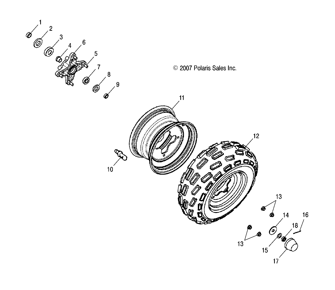 2026 PHOENIX 200 R01 - A26YPA20A4 β WHEELS, FRONT - A26YPA20A4 (49ATVWHEELFRT08PHX) diagram
