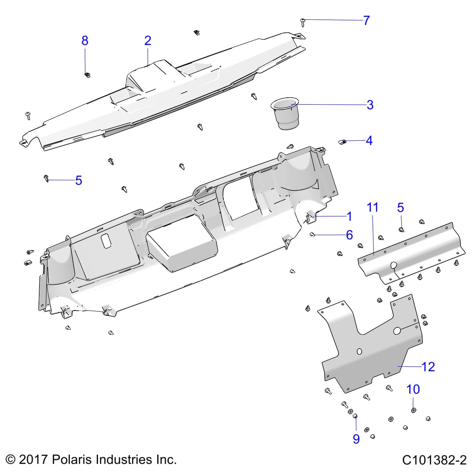 2026 RANGER 150 EFI β BODY, DASH - R26HZA15A5/B5 (C101382-2) diagram