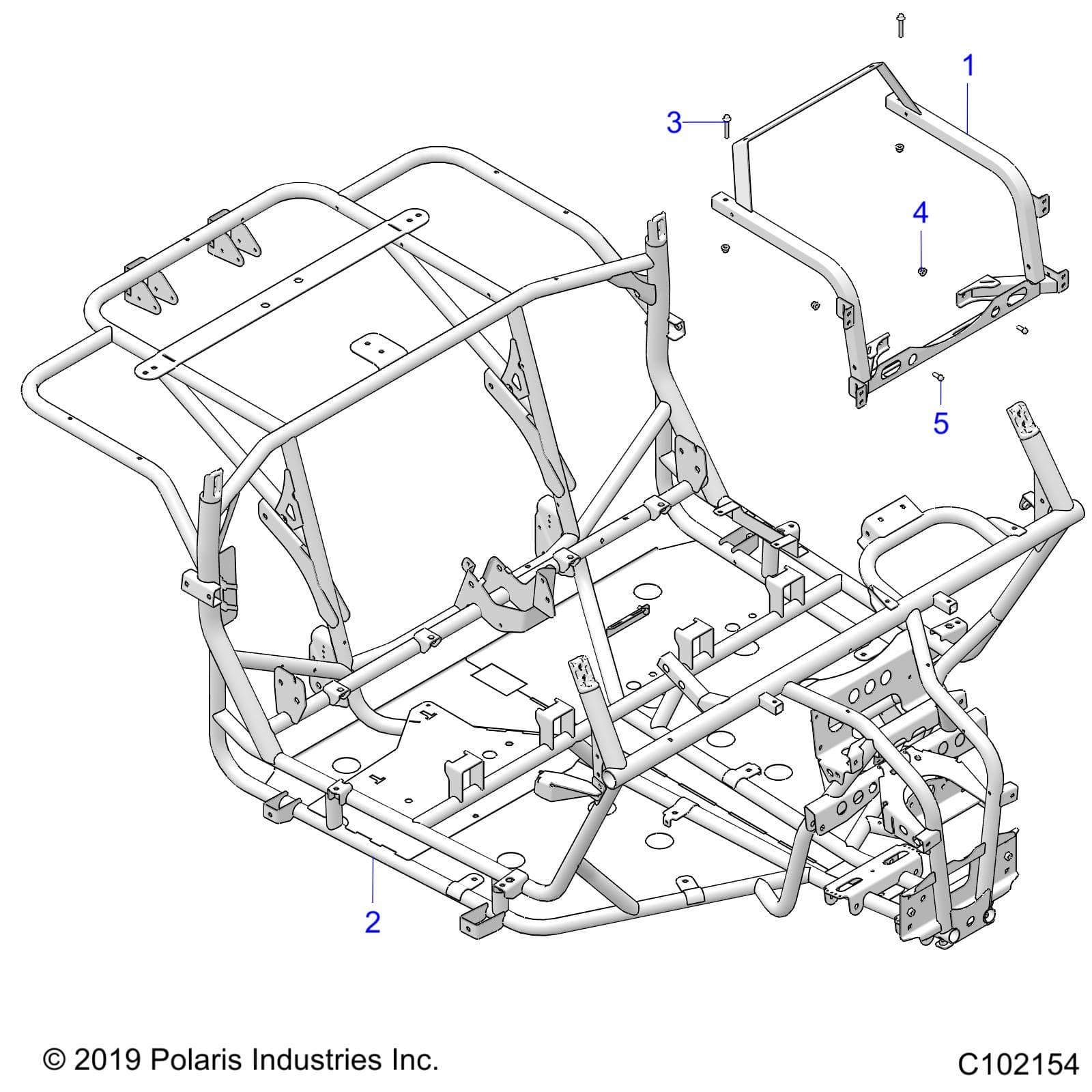 2026 RANGER 150 EFI AU β CHASSIS, MAIN FRAME - R26HZA15D5 (C102154) diagram