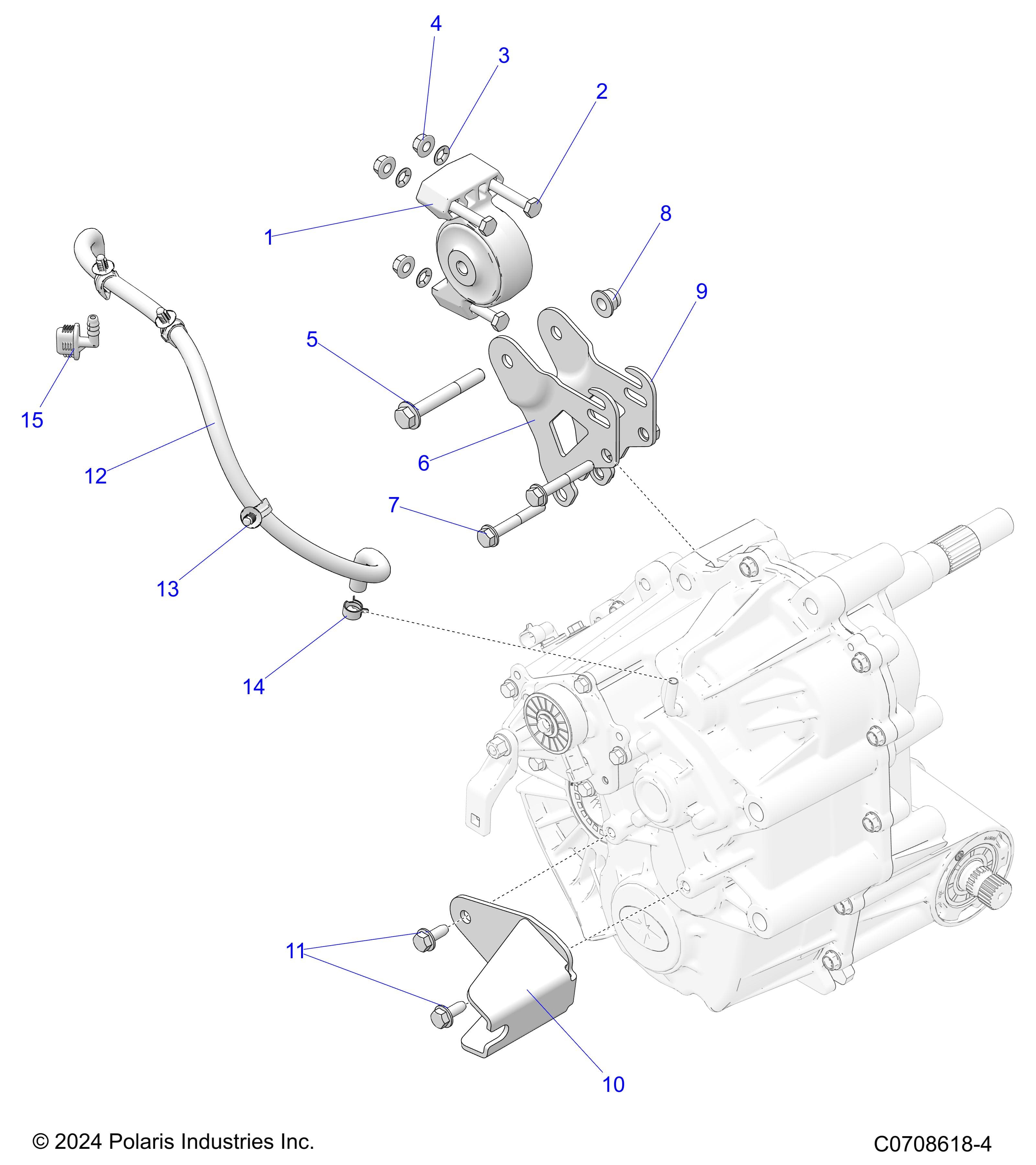 2026 POLARIS XPEDITION ADV NORTHSTAR β DRIVE TRAIN, MAIN GEARCASE MOUNTING diagram