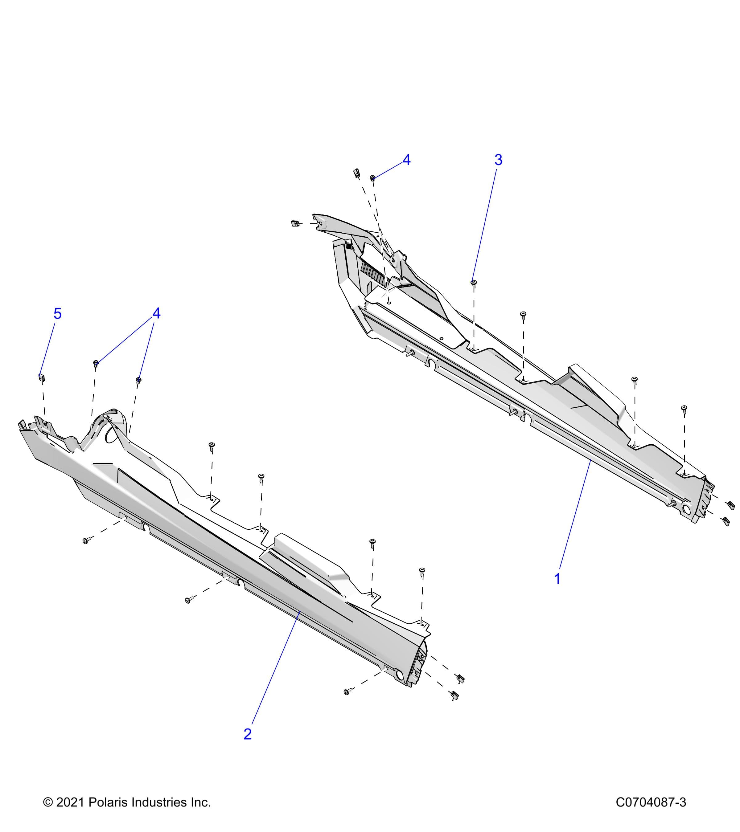 2026 RZR XP 4 1000 SPORT β BODY, ROCKER PANELS - Z26NMS99A4/B4/A6/B6 (C0704087-3) diagram