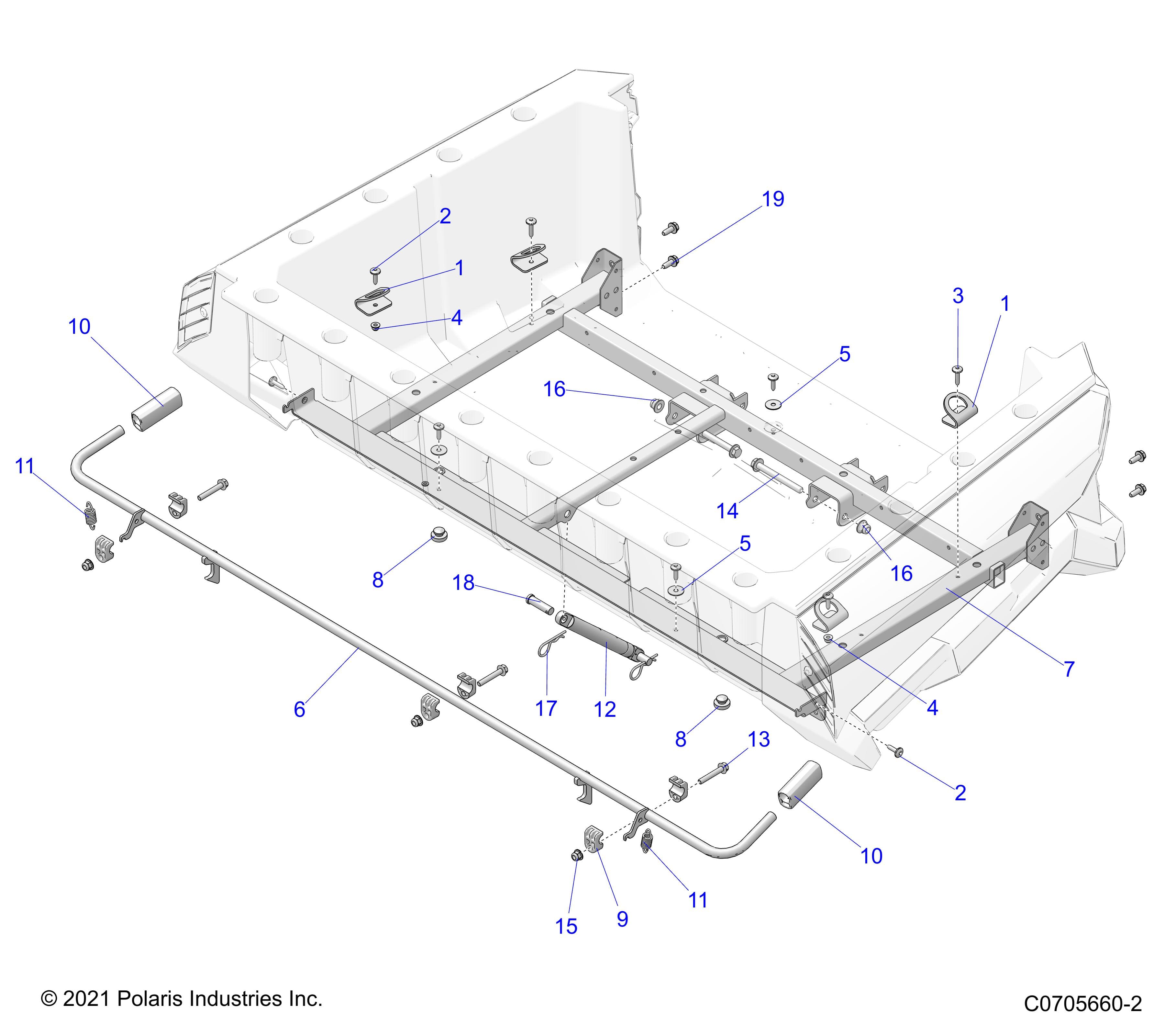 2026 GENERAL 1000 SPORT β BODY, BOX, MOUNTING diagram