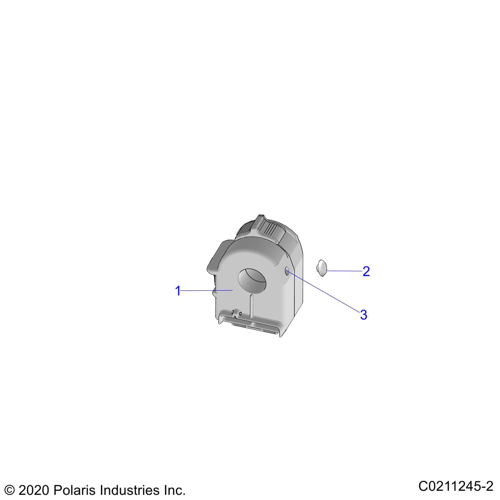 2026 SPORTSMAN TOURING 850 48" R02 - A26SYE85AL β STEERING, CONTROLS, LEFT HAND CONTROLS - A26SYE85AL (C0211245-2) diagram