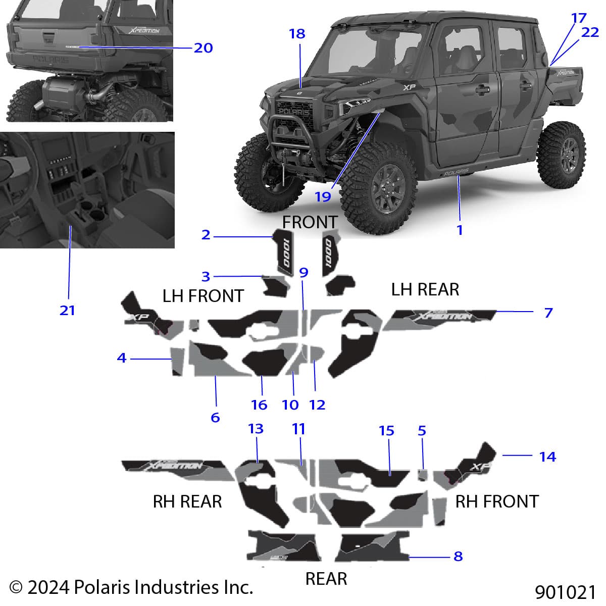 2026 POLARIS XPEDITION XP5 NORTHSTAR — BODY, DECALS, GRAPHICS - G26G5W99AJ/BJ diagram