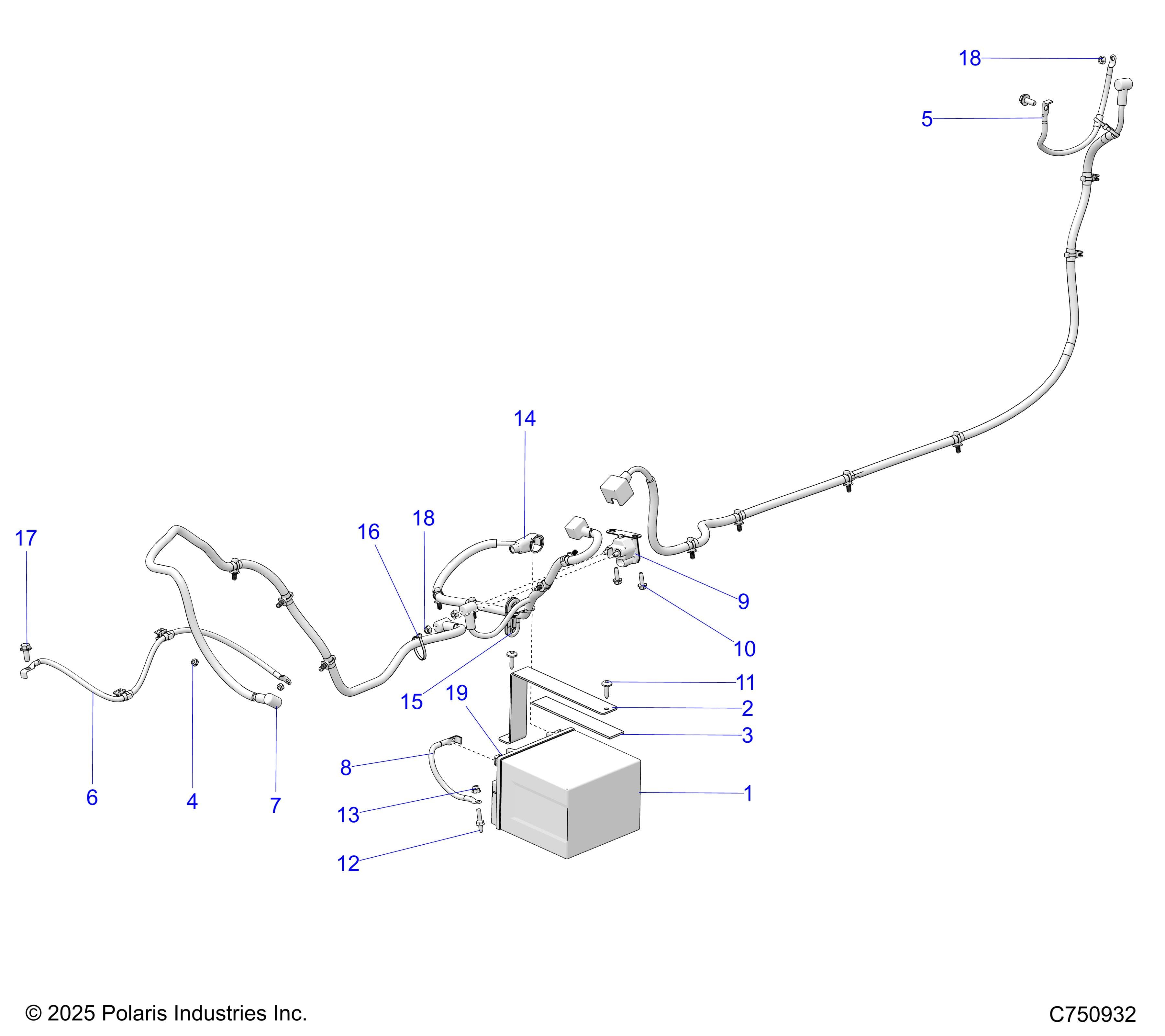2026 RZR PRO XP SPORT β ELECTRICAL, BATTERY AND RELATED - Z26XPE92A4/B4/A6/B6 (C750932) diagram