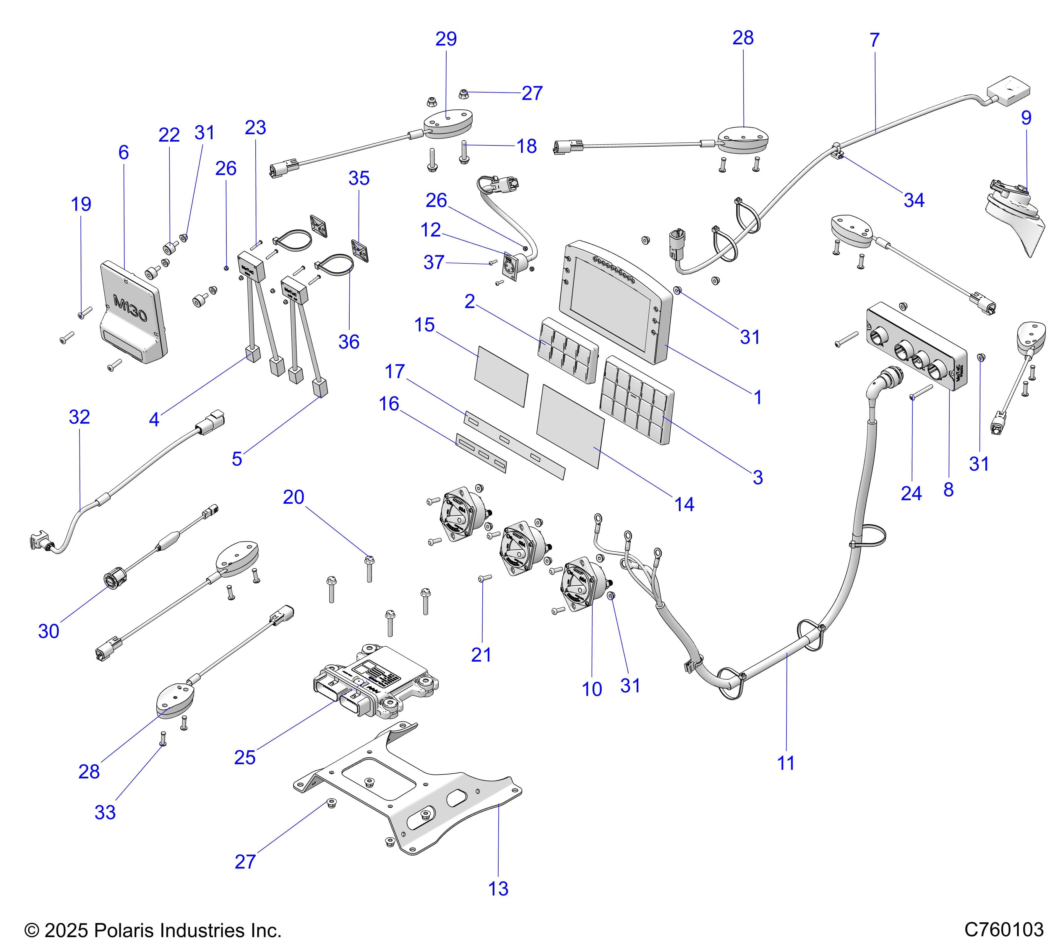 2026 RZR PRO R RACE H.O. β ELECTRICAL, COMPONENTS - Z26RRL2KAL (C760103) diagram