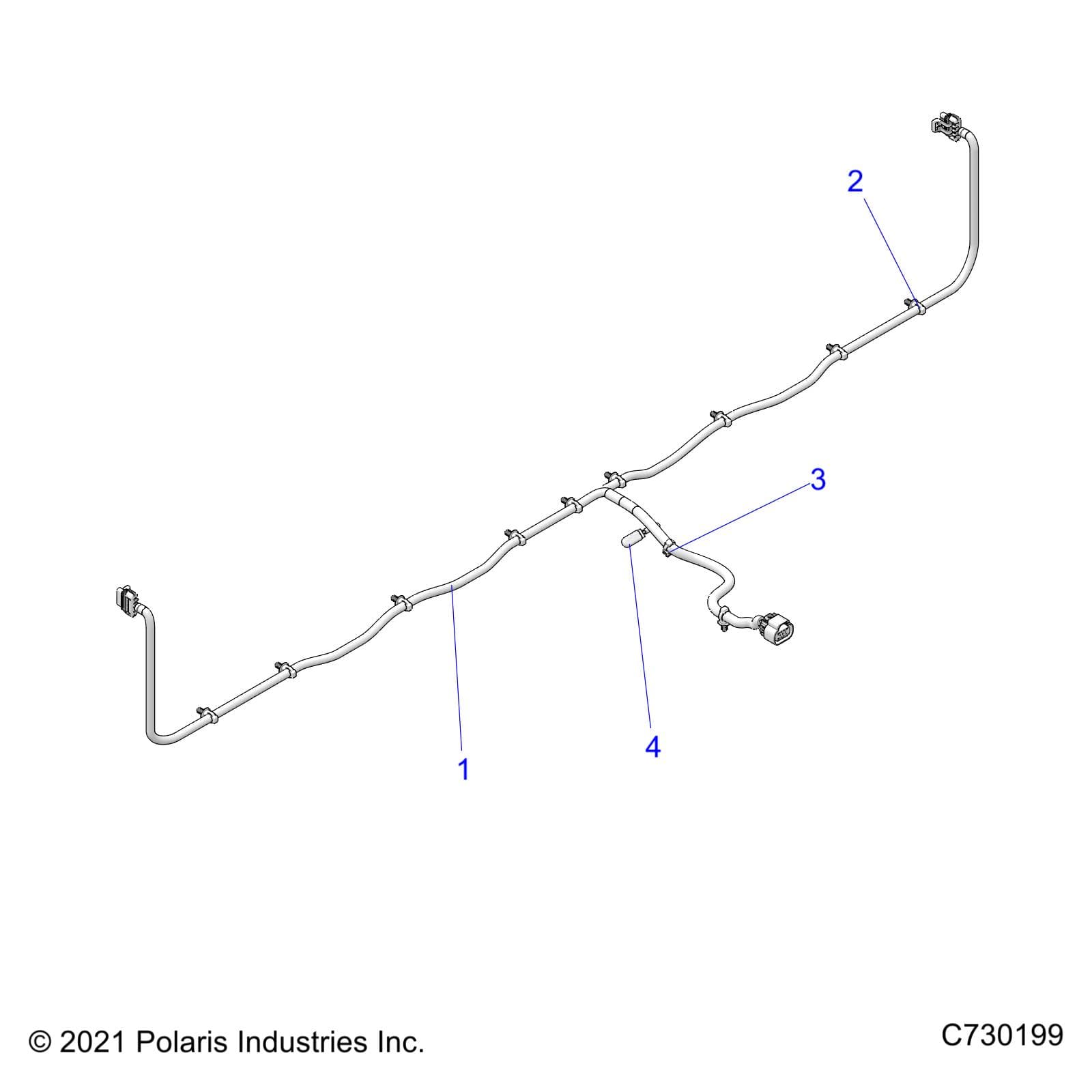 2026 RANGER 1000 XP CREW NORTHSTAR TEXAS EDITION β ELECTRICAL, HARNESS BOX - R26RST99AL (C730199) diagram