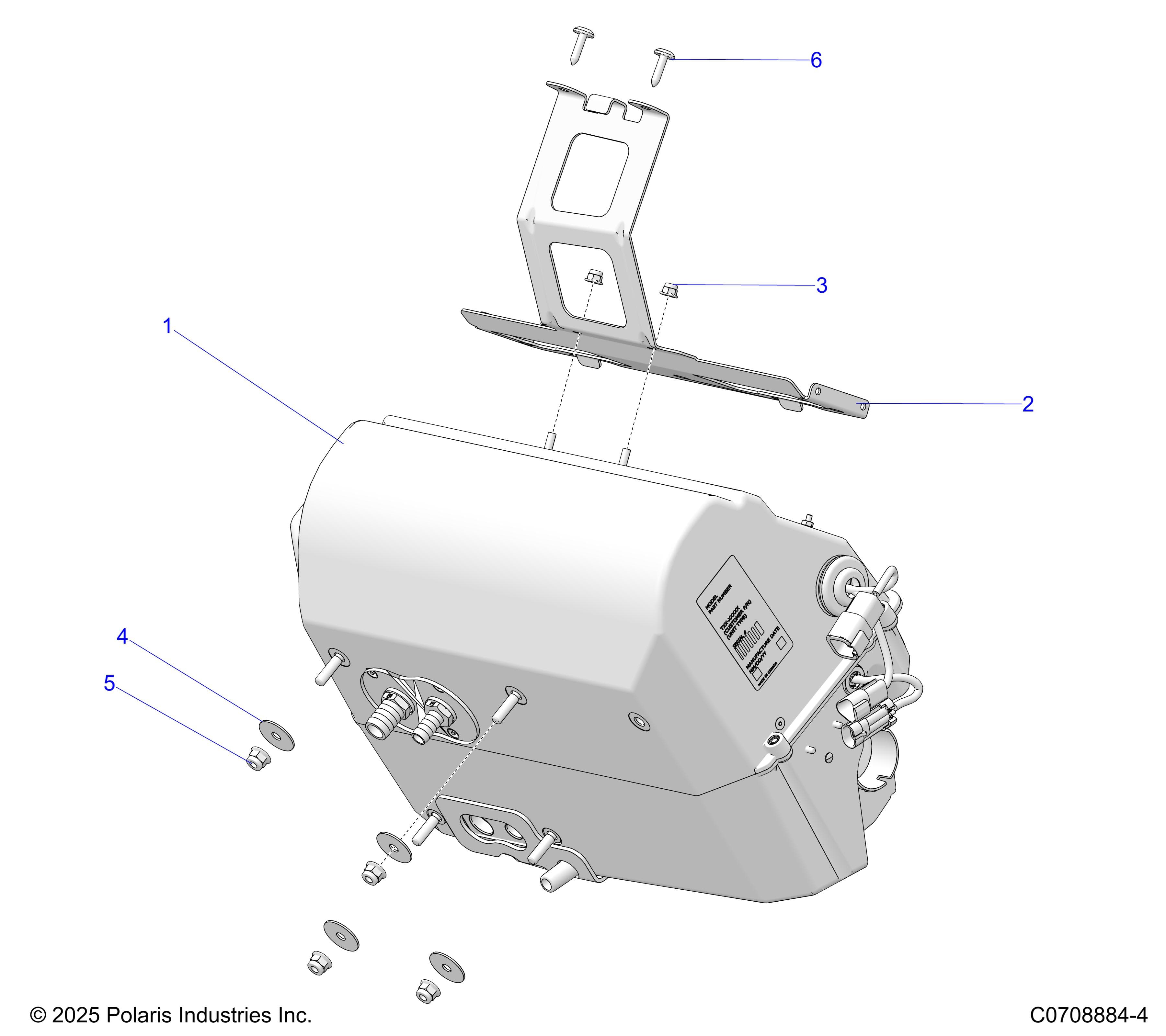 2026 POLARIS XPEDITION ADV NORTHSTAR β BODY, HVAC, MAIN MOUNTING diagram