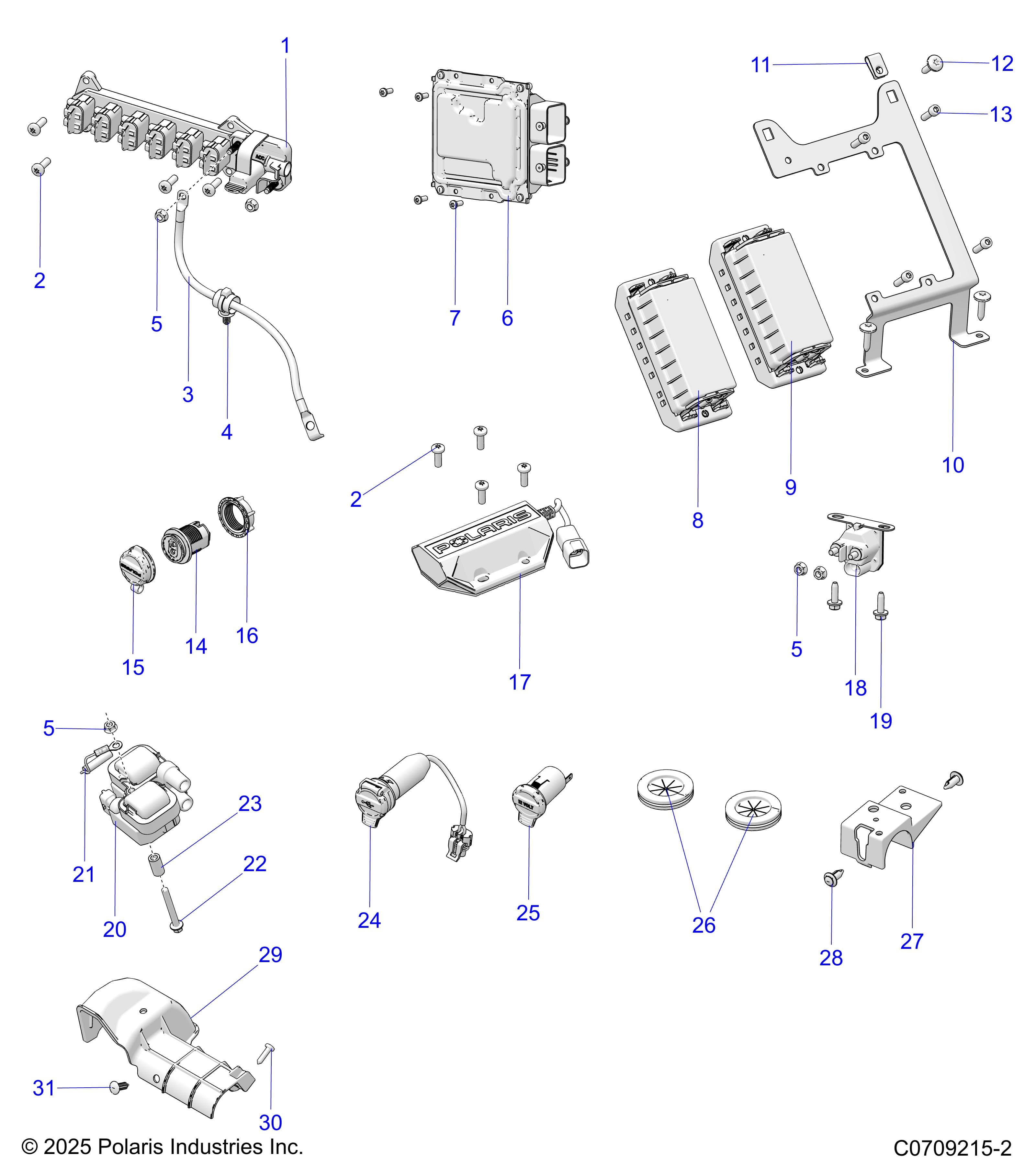 2026 POLARIS XPEDITION ADV NORTHSTAR β ELECTRICAL, COMPONENTS diagram