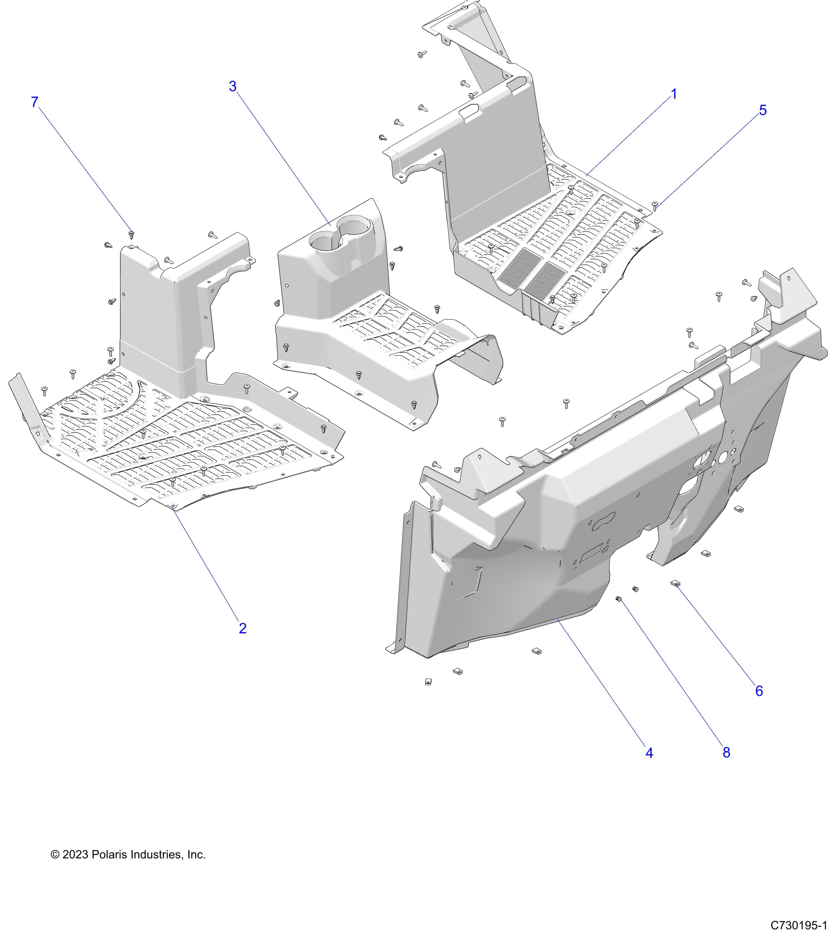 2026 RANGER 1000 XP NSTR ULTIMATE β BODY, FLOOR - R26RRY99A9/AF/AH/AB/AS/B9/BH/BB/BS (C730195-1) diagram