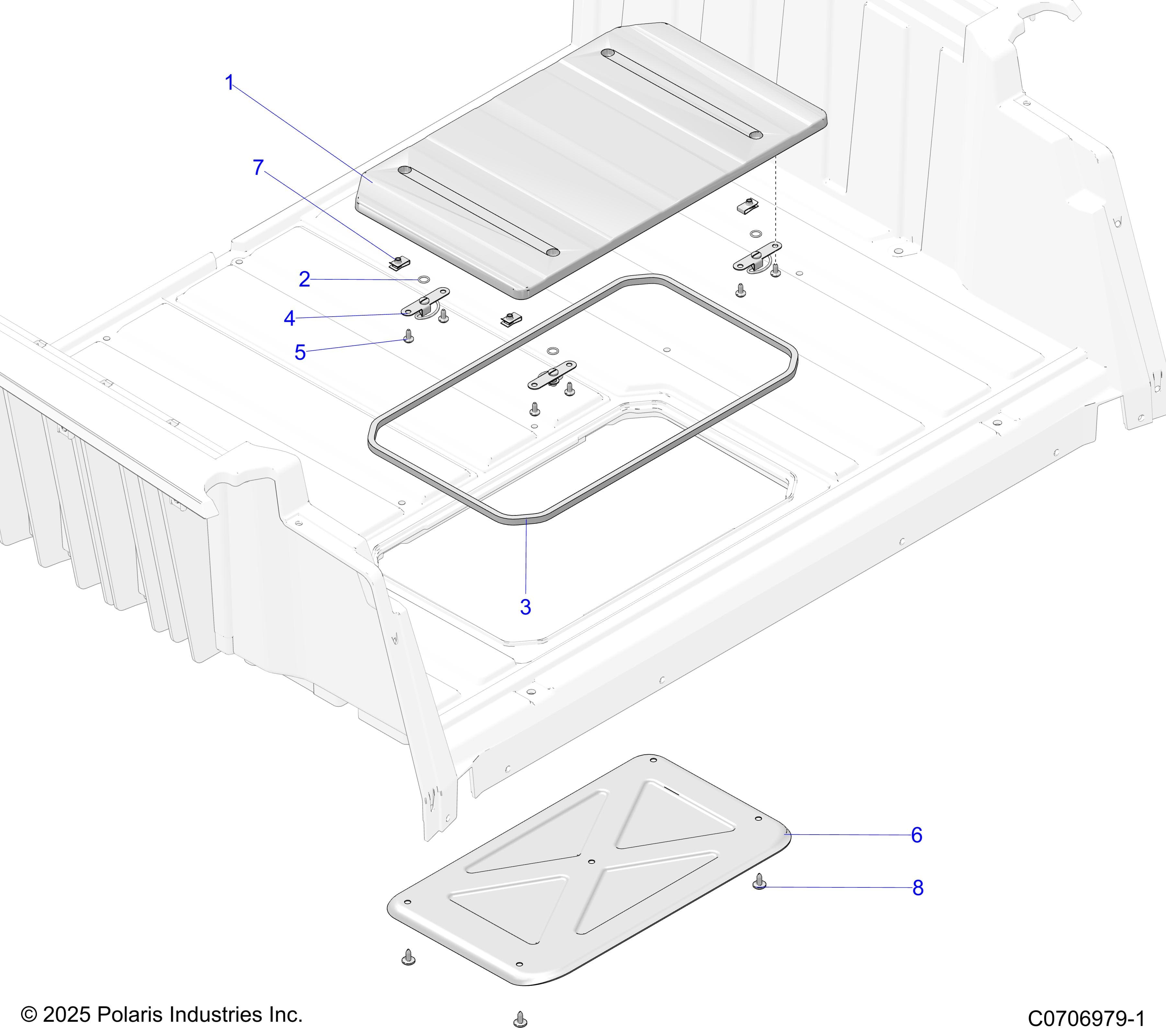 2026 POLARIS XPEDITION ADV 5 NORTHSTAR β BODY, BOX, ACCESS PANEL diagram