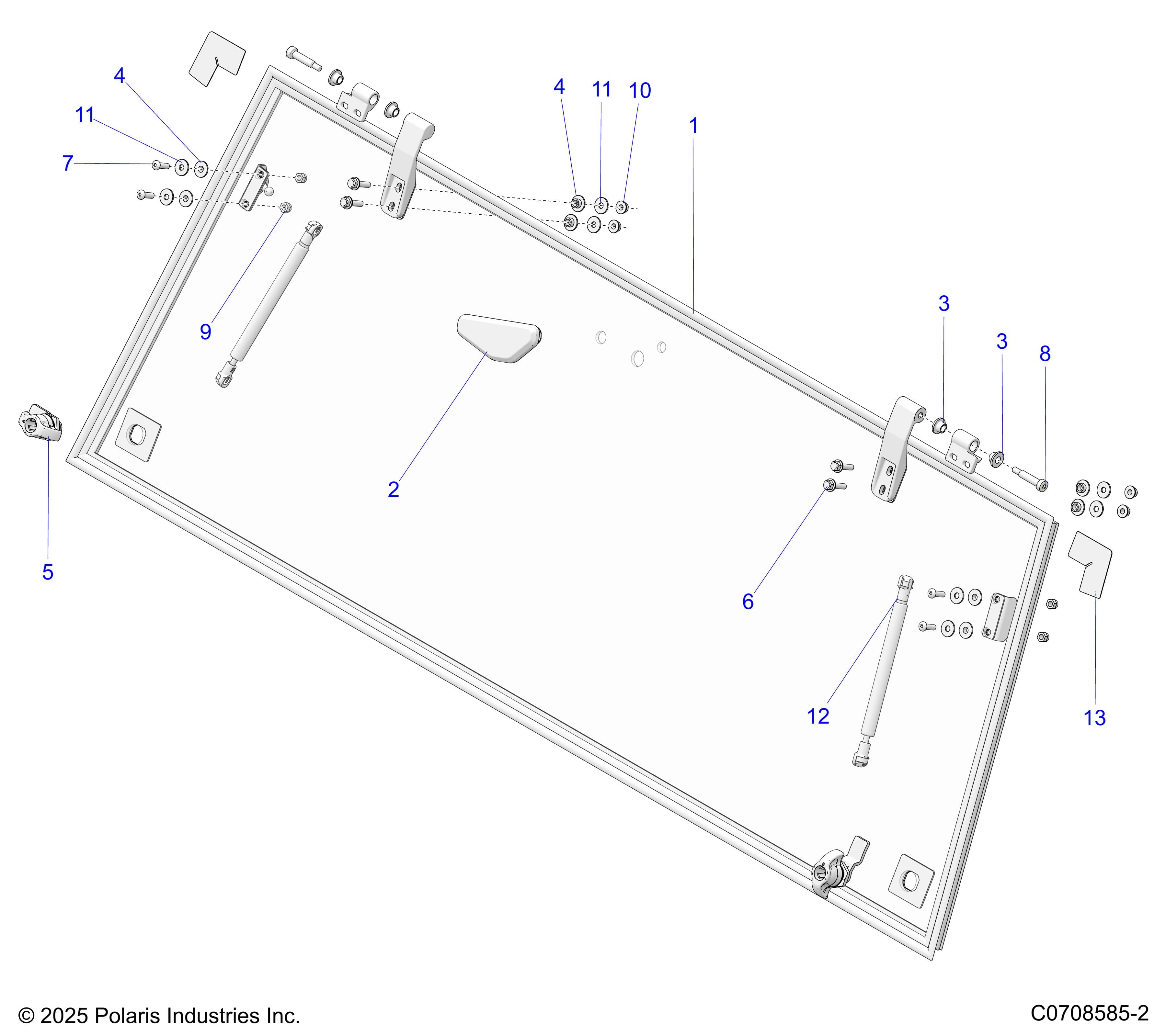 2026 POLARIS XPEDITION ADV 5 NORTHSTAR β BODY, REAR WINDOW ASM. diagram
