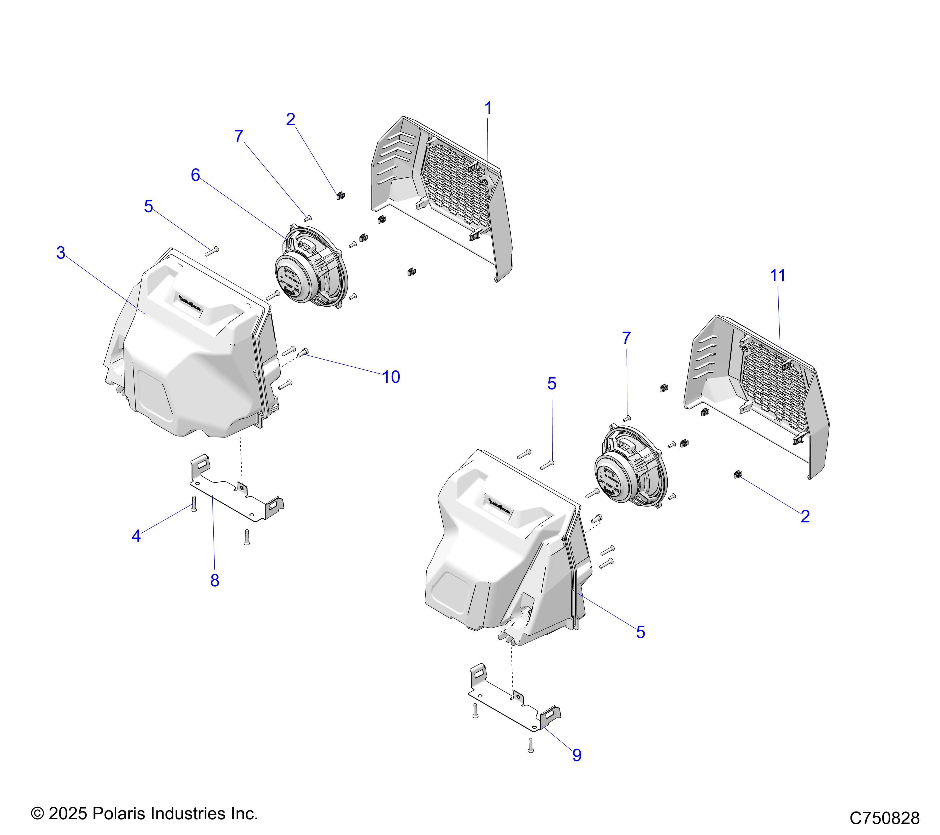2026 RZR PRO R LE β ELECTRICAL, AUDIO, REAR - Z26RPP2KBL (C750828) diagram