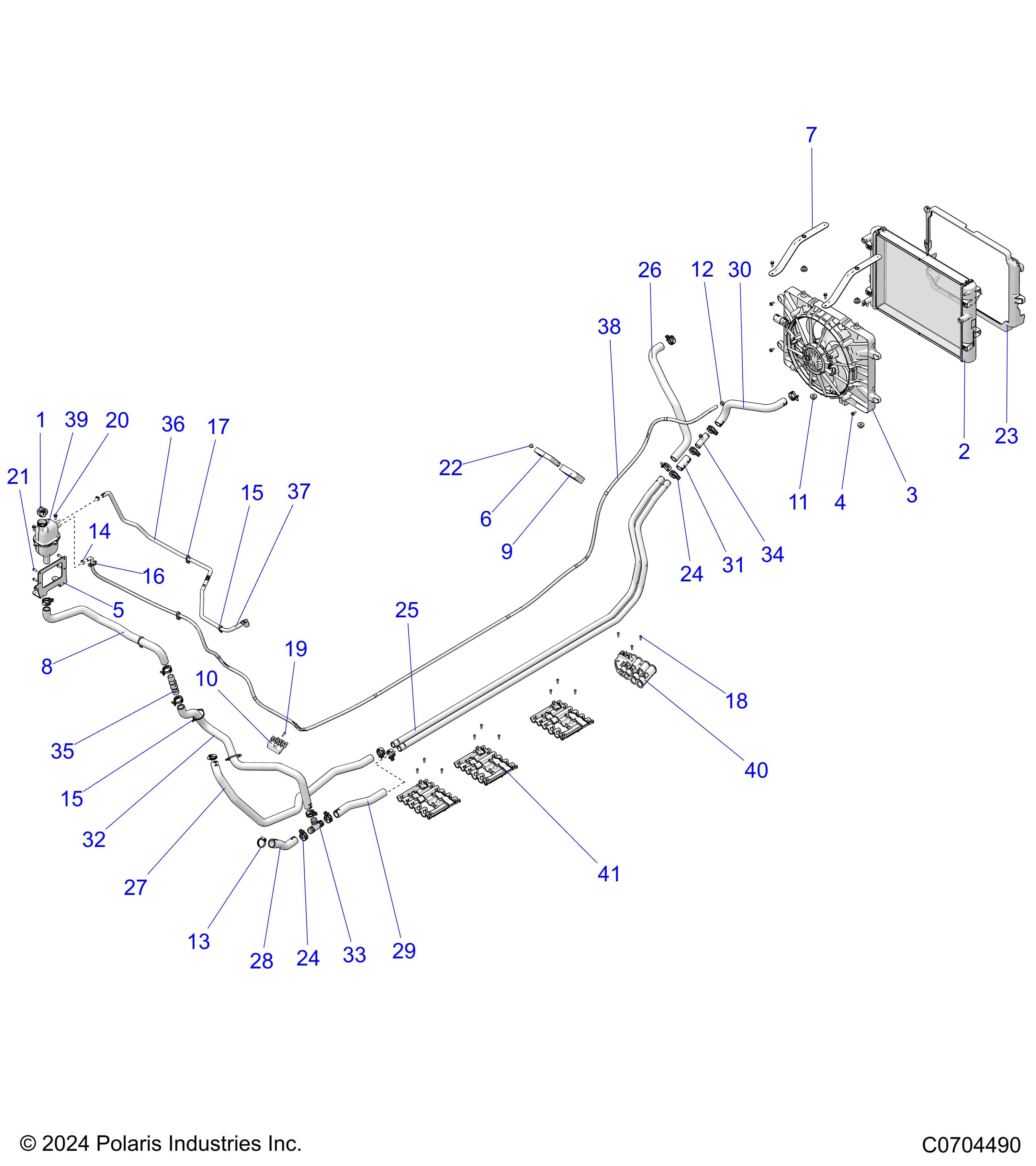 2026 POLARIS XPEDITION ADV 5 NORTHSTAR β ENGINE, COOLING diagram