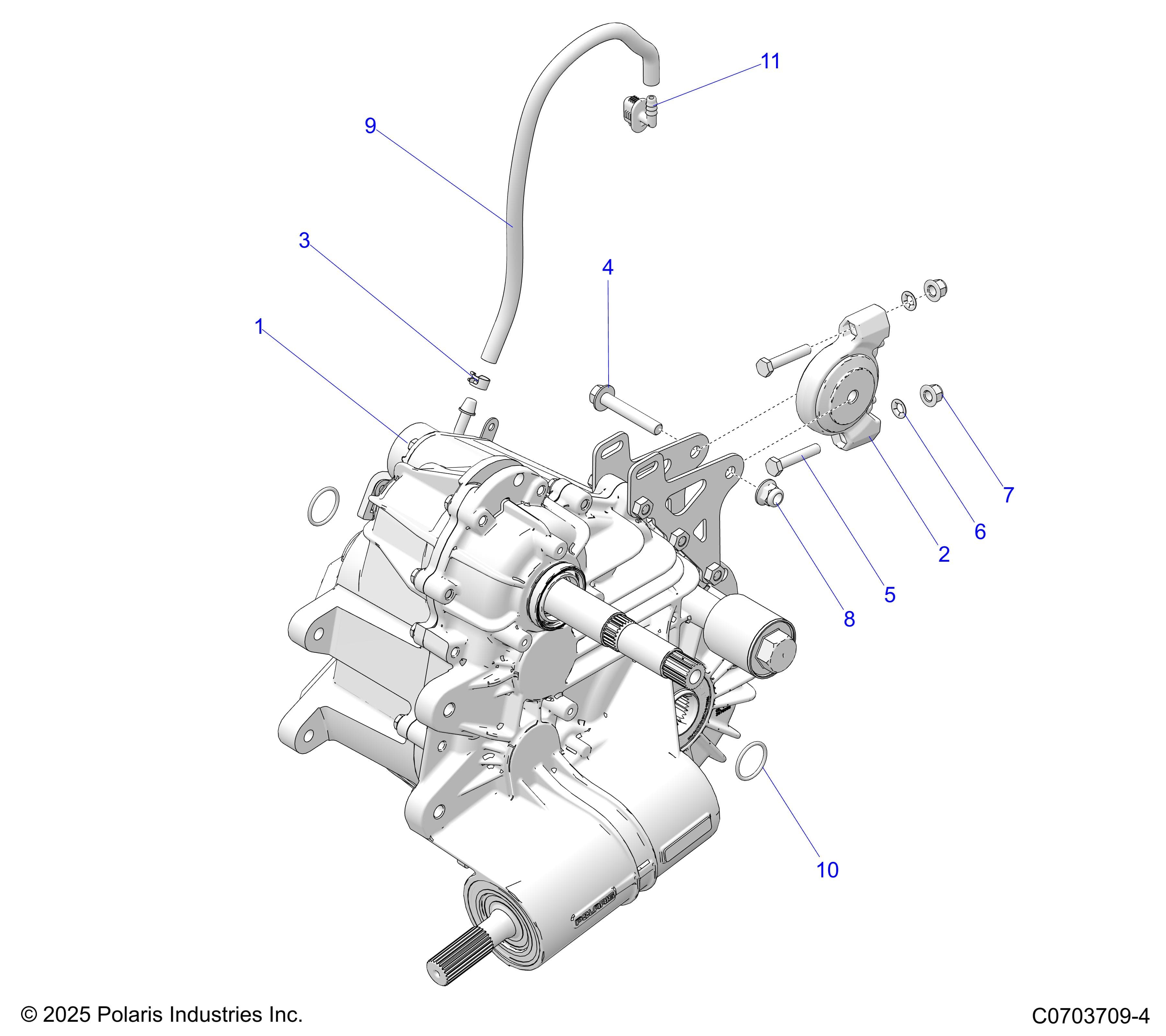 2026 GENERAL XP 1000 PREMIUM β DRIVE TRAIN, MAIN GEARCASE MOUNTING diagram