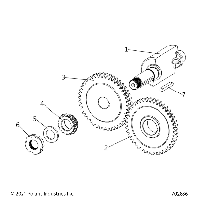 2026 RZR 200 MD β ENGINE, BALANCE SHAFT and BALANCE GEAR - Z26HCA18N4/N7 (702836) diagram