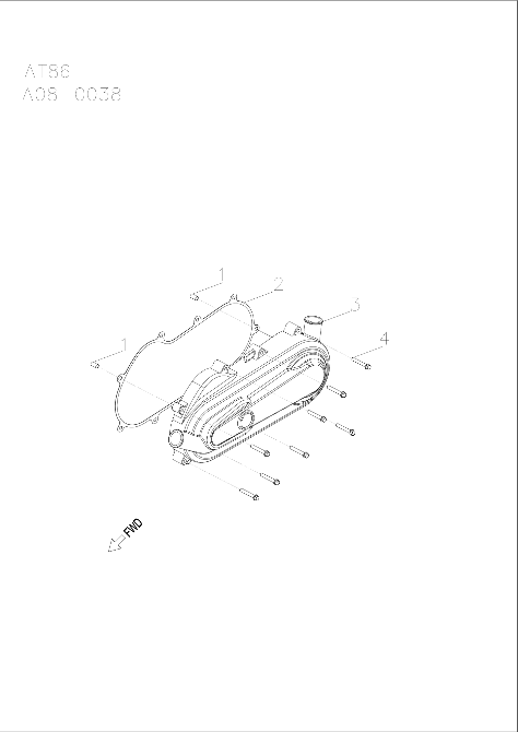 2026 SPORTSMAN 110 R01 - A26YFA11B5 β ENGINE, CLUTCH COVER - A26YFA11B5 (A00014) diagram