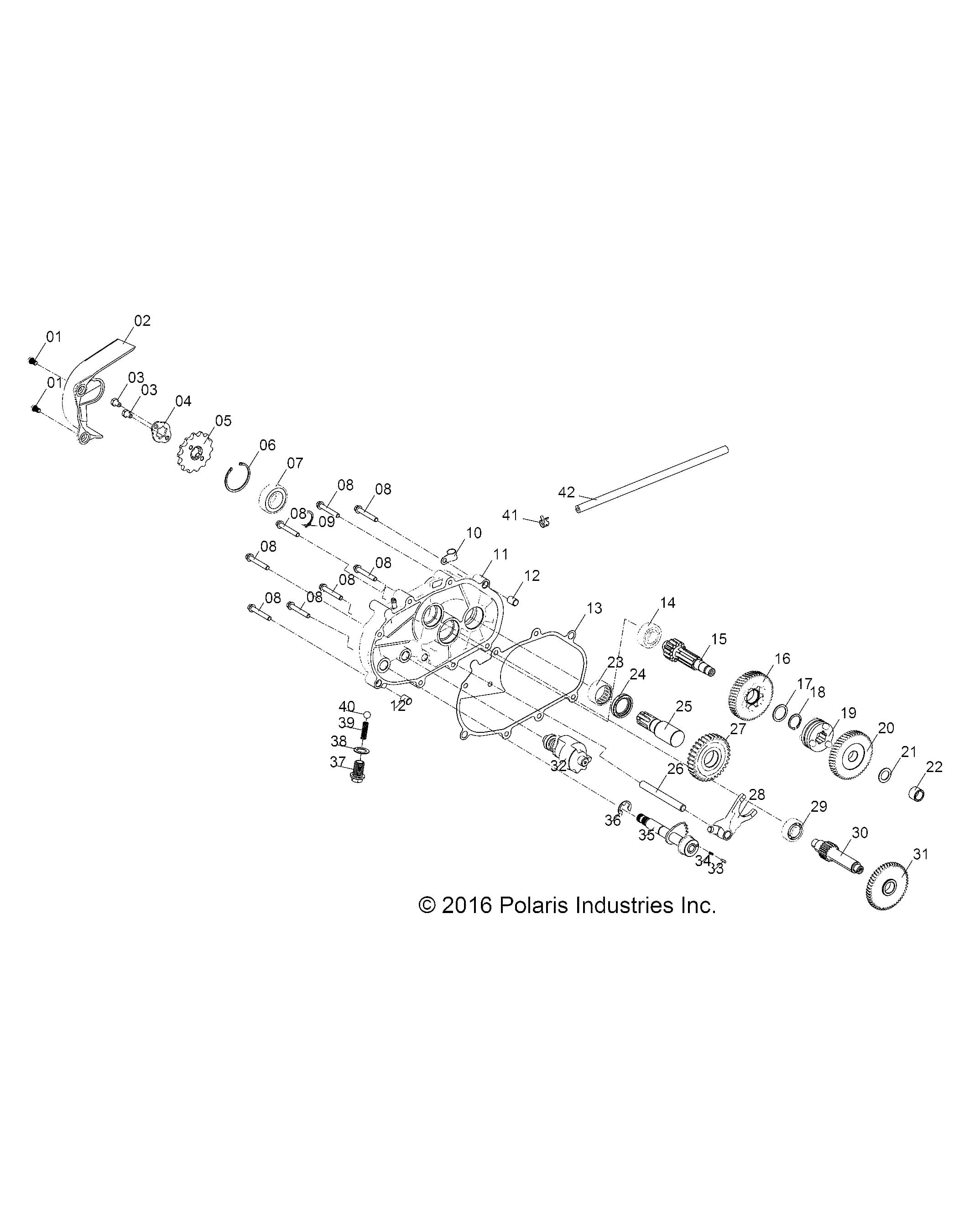 2026 SPORTSMAN 110 R01 - A26YFA11B5 β DRIVE TRAIN, TRANSMISSION - A26YFA11B5 (A00057) diagram