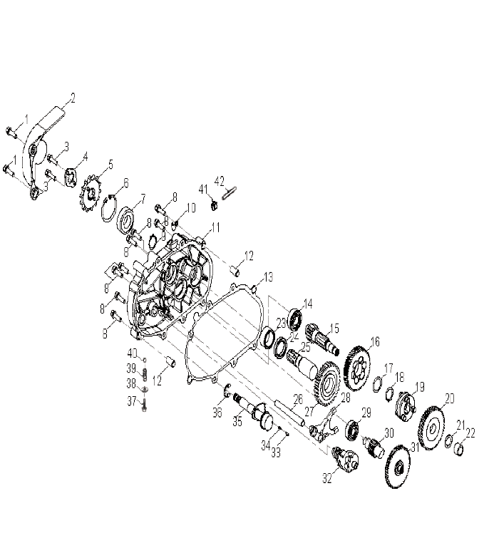 2026 OUTLAW 110 R02 - A26YKA11B1/B7 β DRIVE TRAIN, TRANSMISSION - A26YKA11B1/B7 (A00072) diagram