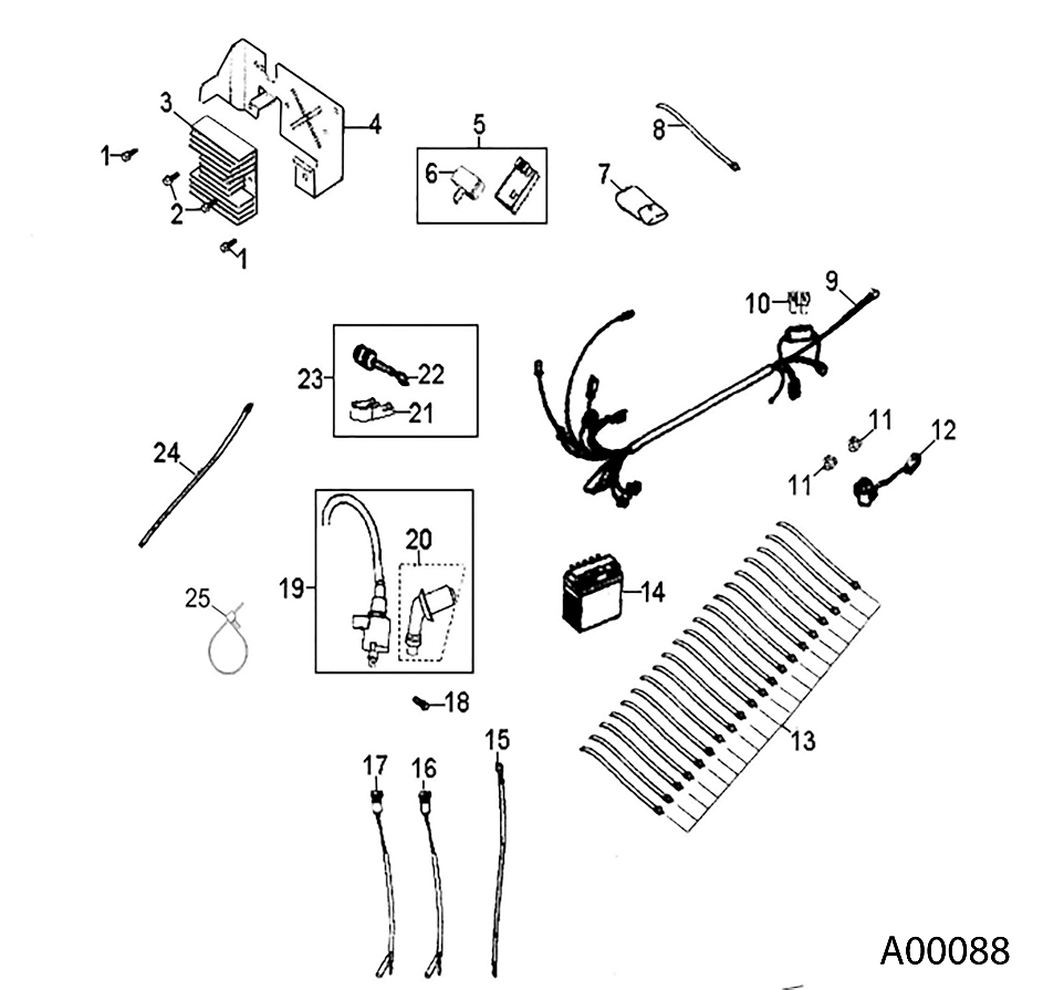 2026 PHOENIX 200 R01 - A26YPA20A4 β ELECTRICAL PARTS - A26YPA20A4 (A00088) diagram